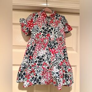 Floral Ruffle Cuff Dress